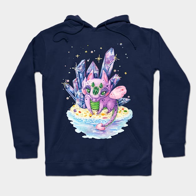 Crystal dragon Hoodie by bigdipper